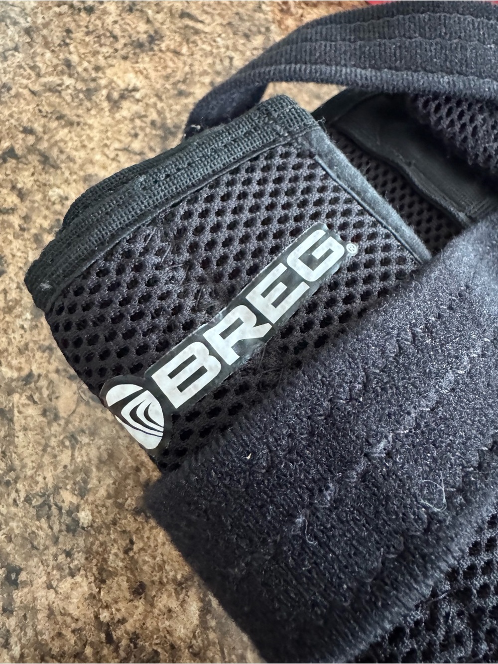 Breg XXL Black Mesh Support Brace with Logo Unisex
